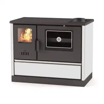 Brico Depôt Cocina de leña con horno versi sannover 7 kw blanca oferta