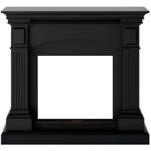 Brico Depôt Marco de chimenea mdf negro marco de chimenea ciro oferta