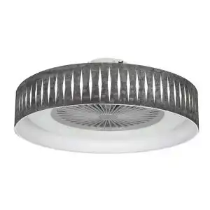 Brico Depôt Ventilador plafon piron led, madera negra fabrilamp oferta