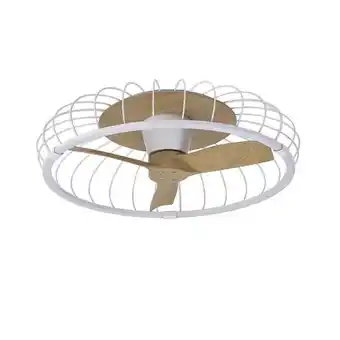 Brico Depôt Ventilador dc dimable modelo naturre en color blanco mantra oferta