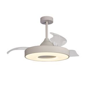 Brico Depôt Ventilador de techo modelo coin fan acabado blanco mantra oferta