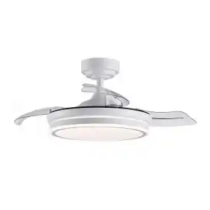 Brico Depôt Ventilador aspas deplegables costa s blanco con motor dc led akunadecor oferta