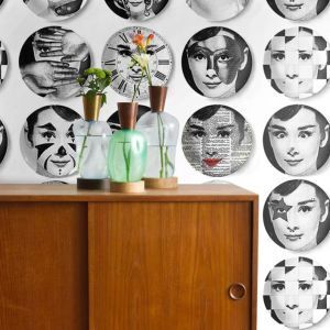 Brico Depôt Papel pintado platos decorativos en blanco oferta