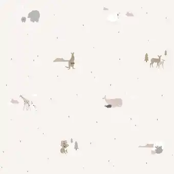 Brico Depôt Papel pintado texturizado tnt familia animalitos rosa oferta