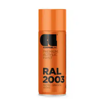 Brico Depôt Spray premium acrylic brillante ral 400 ml (ral 2003 naranja pã¡lido) oferta