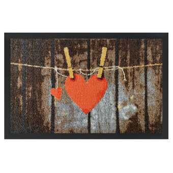 Brico Depôt Acomoda textil – felpudo líneas para entrada. (corazón, 40x60 cm) oferta