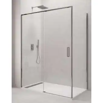 Brico Depôt Mampara de ducha angular cetus 1+1 155x70 cm perfíl cromo oferta
