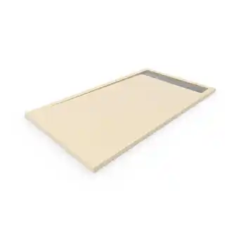 Brico Depôt Plato de ducha resina con marco. crema ral: 1015 80x170cm oferta