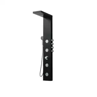 Brico Depôt Columna de hidromasaje termostática en aluminio color negro modelo a-841 negro oferta
