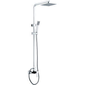 Brico Depôt Barra de ducha monomando cuadrada cromada serie mundo - 40cm oferta