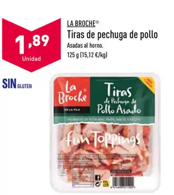 ALDI La Broche Tiras de pechuga de pollo 125g oferta
