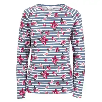 Decathlon Jersey dellini floral de manga larga para mujer peltre, rosa, blanco de rayas oferta