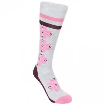 Decathlon Calcetines de esquí snowfall para mujer gris jaspeado oferta