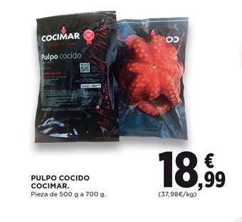 Hipercor PULPO COCIDO COCIMAR oferta