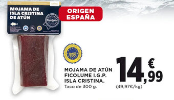 Hipercor MOJAMA DE ATÚN FICOLUME I.G.P. ISLA CRISTINA. Taco de 300 g. oferta