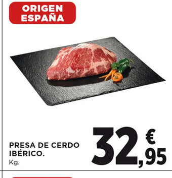 Hipercor PRESA DE CERDO IBÉRICO. Kg. oferta