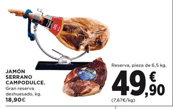 Hipercor JAMÓN SERRANO CAMPODULCE oferta