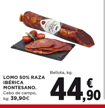 Hipercor LOMO 50% RAZA IBÉRICA MONTESANO oferta