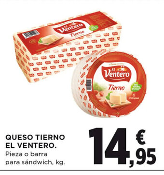 Hipercor QUESO TIERNO EL VENTERO oferta