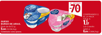 Hipercor QUESO BURGO DE ARIAS oferta