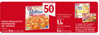 Hipercor PIZZA PROSCIUTTO RISTORANTE DR. OETKER. oferta