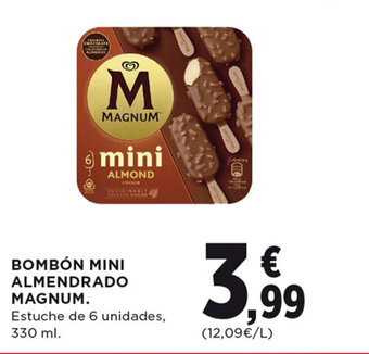 Hipercor BOMBÓN MINI ALMENDRADO MAGNUM oferta