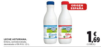 Hipercor LECHE ASTURIANA oferta