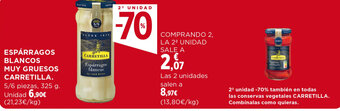 Hipercor ESPÁRRAGOS BLANCOS MUY GRUESOS CARRETILLA oferta