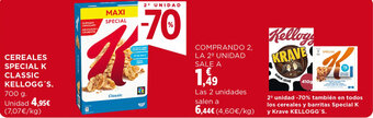 Hipercor CEREALES SPECIAL K CLASSIC KELLOGG'S 700 g oferta