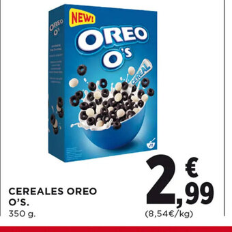 Hipercor CEREALES OREO O'S. 350 g. oferta