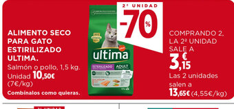 Hipercor ALIMENTO SECO PARA GATO ESTIRILIZADO ULTIMA oferta