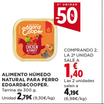 Hipercor ALIMENTO HÚMEDO NATURAL PARA PERRO EDGARD&COOPER oferta