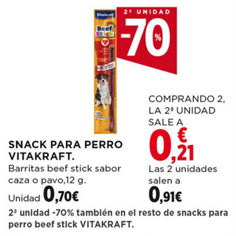 Hipercor SNACK PARA PERRO VITAKRAFT oferta