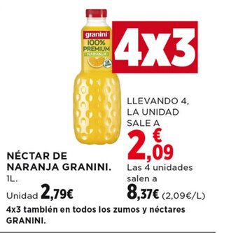 Hipercor NÉCTAR DE NARANJA GRANINI 1 L. oferta
