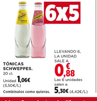 Hipercor TÓNICAS SCHWEPPES 20 cl. oferta