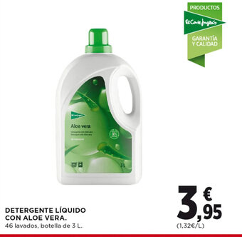 Hipercor DETERGENTE LÍQUIDO CON ALOE VERA oferta