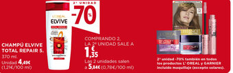 Hipercor CHAMPÚ ELVIVE TOTAL REPAIR 5. 370 ml. oferta