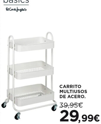 Hipercor CARRITO MULTIUSOS DE ACERO oferta