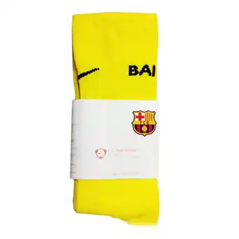 Decathlon Medias de fútbol para adultos nike fcb home away amarillo oferta