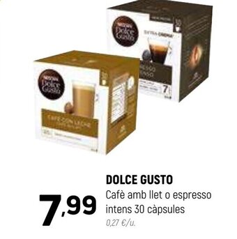 Coviran DOLCE GUSTO Cafè amb llet o espresso intens 30 càpsules oferta