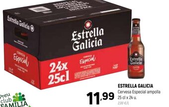 Coviran ESTRELLA GALICIA Cervesa Especial ampolla 25 cl x 24 u oferta