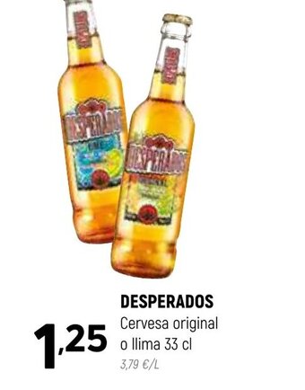 Coviran DESPERADOS Cervesa original o llima 33 cl oferta