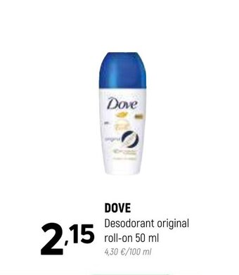 Coviran DOVE Desodorant original roll-on 50 ml oferta