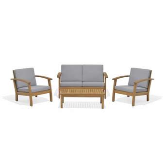 Brico Depôt Conjunto de jardín chillvert milán marrón 49,3x97,3x33,45cm oferta