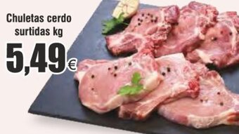 Froiz Chuletas cerdo surtidas kg oferta