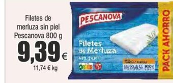 Froiz Filetes de merluza sin piel Pescanova 800 g oferta