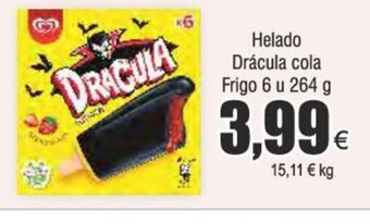 Froiz Helado Drácula cola Frigo 6 u 264 g oferta