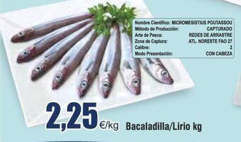 Froiz Bacaladilla/Lirio kg oferta
