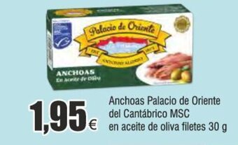 Froiz Anchoas Palacio de Oriente del Cantábrico MSC en aceite de oliva filetes 30 g oferta