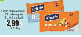 Froiz Krissia barritas original 0 0% materia grasa 12 u 180 g unidad oferta